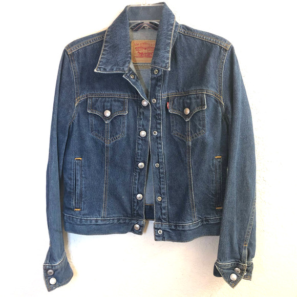 Levi's Jackets & Blazers - Levi's Trucker Jean Jacket In Dark Wash Women's Size M
